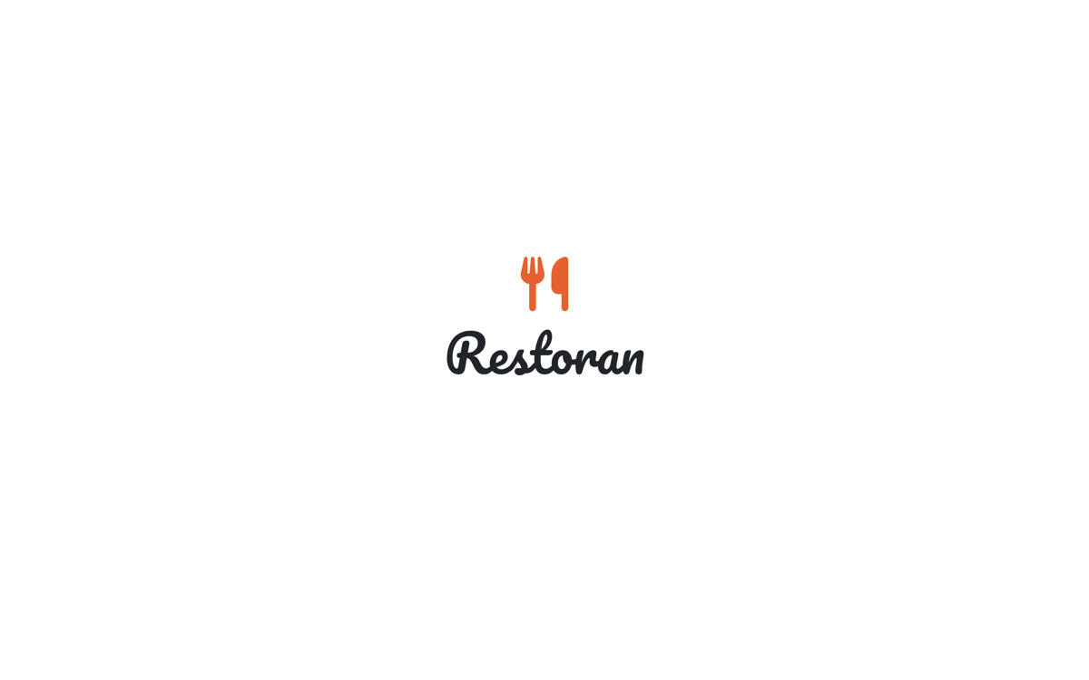 Restoran website template preview